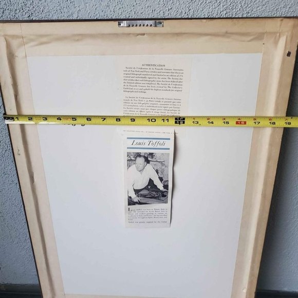 "Femme à l'enfant" (Woman with Child) Signed Lithograph Print by Louis Toffoli - Picture 9 of 12